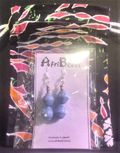 Load image into Gallery viewer, African 2 Bead drop earrings