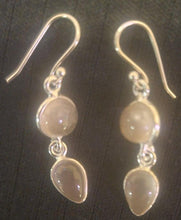 Load image into Gallery viewer, Silver & Semi precious earrings