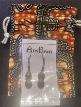 Load image into Gallery viewer, African 2 Bead drop earrings
