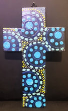 Load image into Gallery viewer, Indigenous Hand Painted Crosses- more will arrive in April
