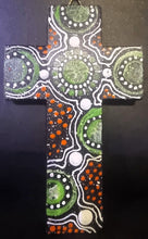 Load image into Gallery viewer, Indigenous Hand Painted Crosses-
