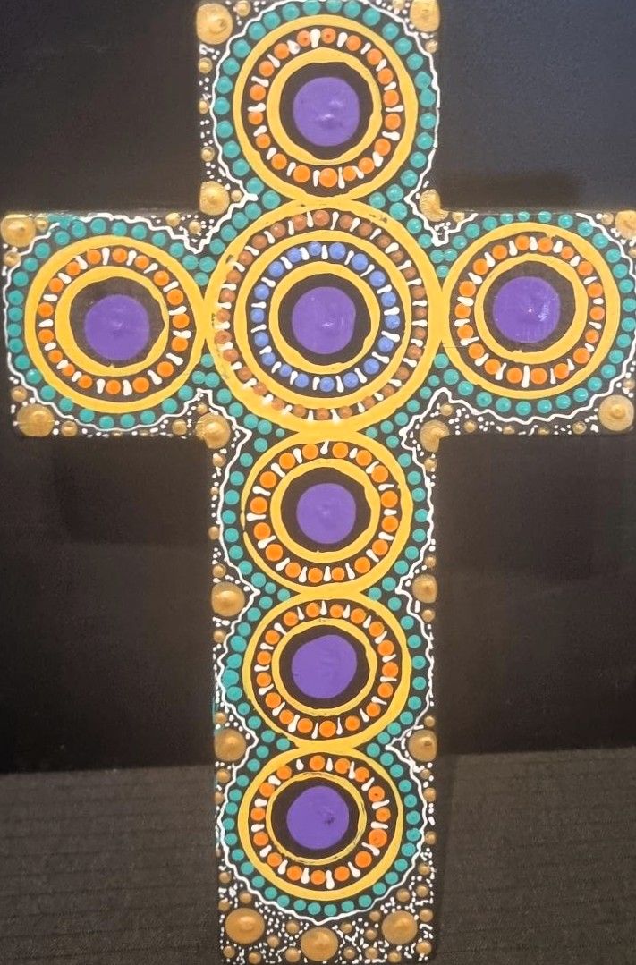 Indigenous Hand Painted Crosses-