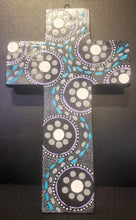 Load image into Gallery viewer, Indigenous Hand Painted Crosses-
