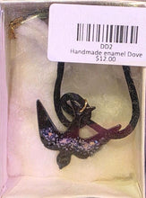 Load image into Gallery viewer, Hand painted Enamel &amp; lacquered Doves &amp; Crescent Moon &amp; Doves
