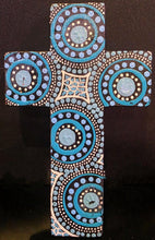 Load image into Gallery viewer, Indigenous Hand Painted Crosses-
