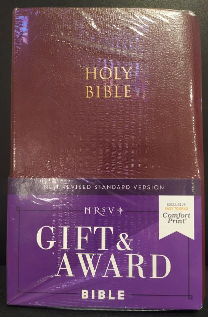 NRSV Gift & Award Bible-Burgundy